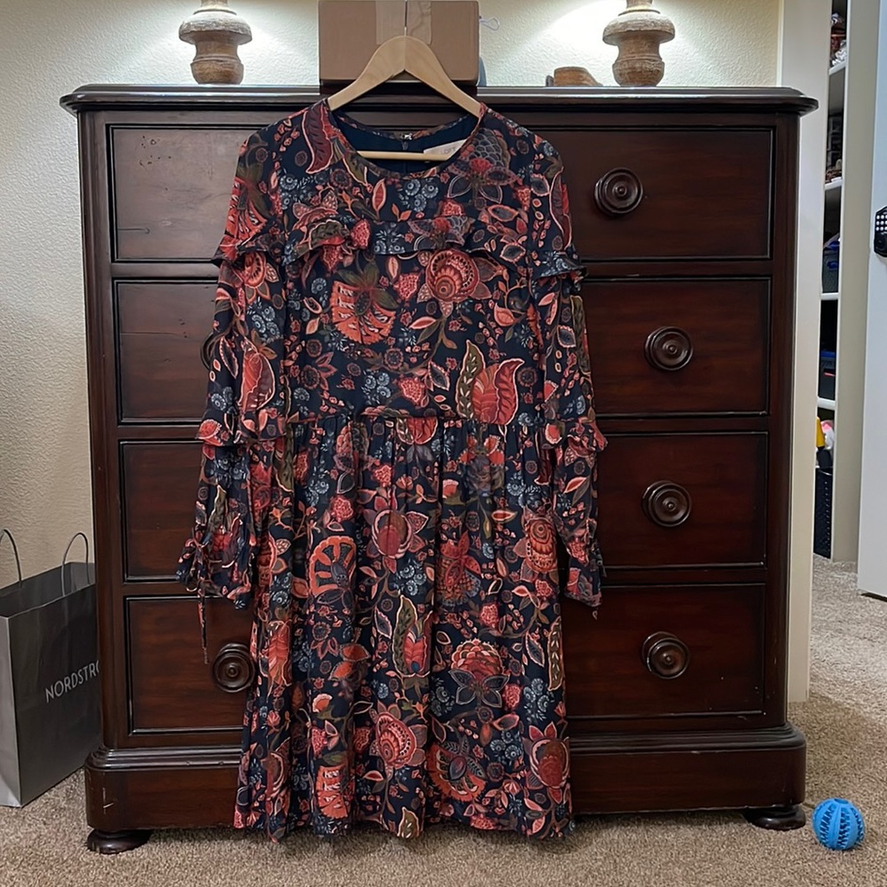 Ann Taylor Paisley Floral dress Size 10
